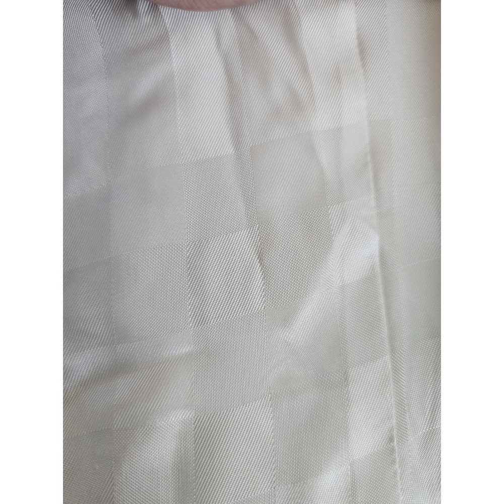 Burberry 100% Silk Cream Trench Coat Double Breasted Belted Long US 10 Brand New - Picture 14 of 16